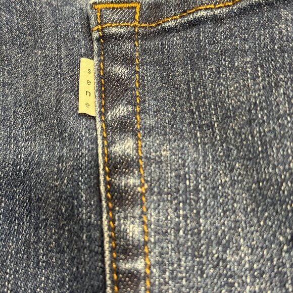 Sene Air Jeans Sur Blue Japanese Milled Denim Straight Custom MTO Bespoke Sz 38 - Picture 8 of 15